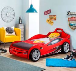 Cama coche infantil Coupe roja