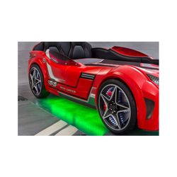 Cama coche infantil  gte 100x190 rojo
