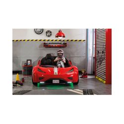 Cama coche infantil  gte 100x190 rojo