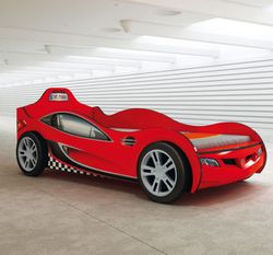 Cama coche nido infantil  Coupe roja