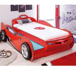 Cama coche nido infantil  Coupe roja