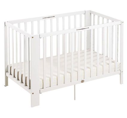 Cuna con barrotes plegable basic