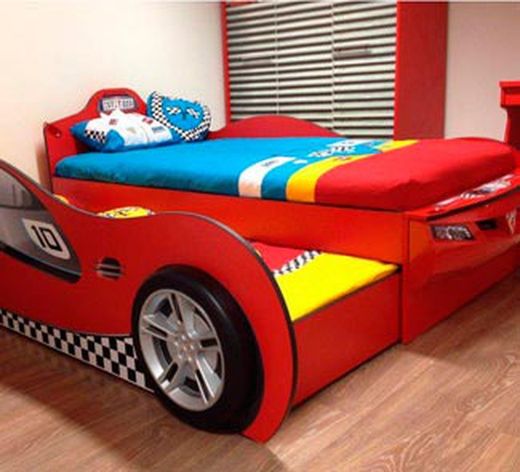 Cama nido coche deportivo racer turbo