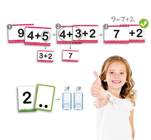 Cartas de aprendizaje los números y su descomposición