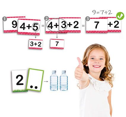 Cartas de aprendizaje los números y su descomposición