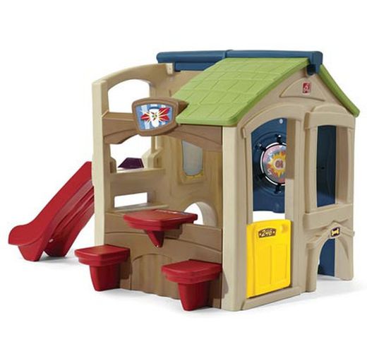 Casita de exterior infantil el tobogan step2