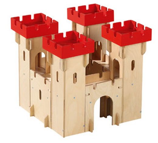 Castillo con ciudadela de madera infantil