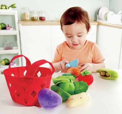Cesta de Verduras en Tela