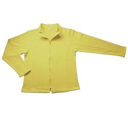 Chaqueta profesora t.xl felpa perchada con cremallera inyectada y costadillos delanteros