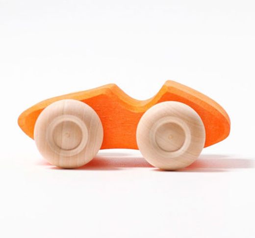 Coches de madera arco iris