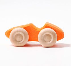 Coches de madera arco iris