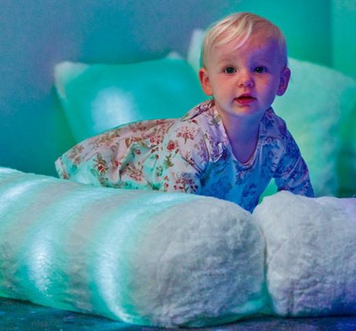 Cojín con luz cuadrado