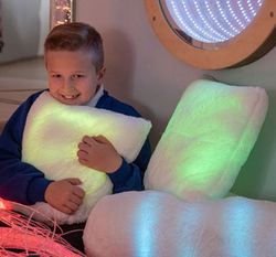 Cojín con luz cuadrado