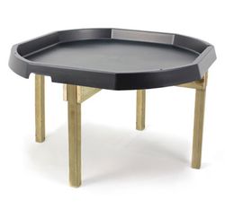Conjunto de 2 bandejas mundo activo con soportes de madera dos alturas
