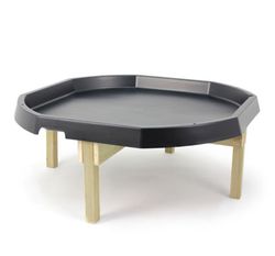 Conjunto de 2 bandejas mundo activo con soportes de madera dos alturas