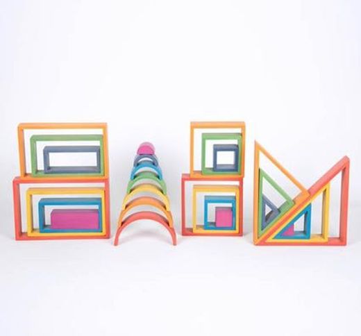 Conjunto de arcoíris arquitecto
