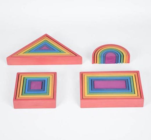Conjunto de arcoíris arquitecto