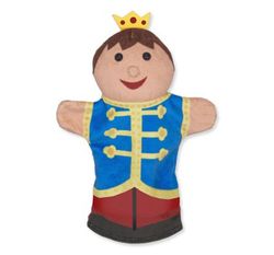 Conjunto de cuatro marionetas los cuentos princesa y dragón