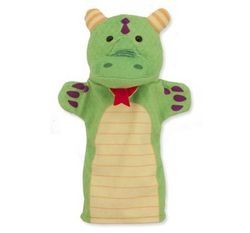 Conjunto de cuatro marionetas los cuentos princesa y dragón