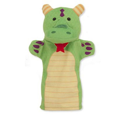 Conjunto de cuatro marionetas los cuentos princesa y dragón