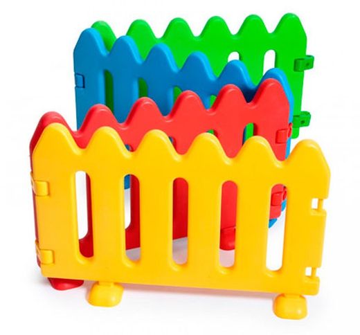 Conjunto de vallas infantil plegable