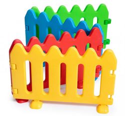 Conjunto de vallas infantil plegable