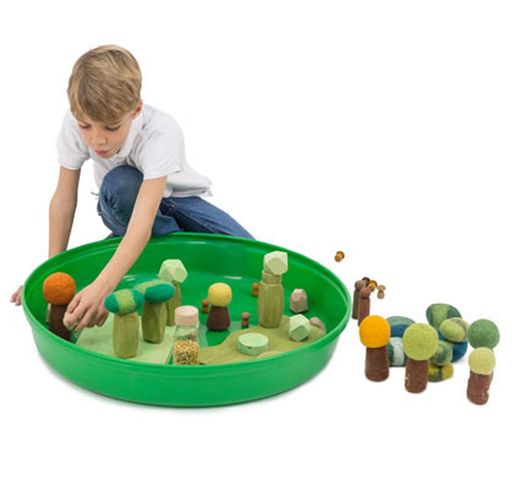 Conjunto escena la tierra elementos naturales Mini Mundos