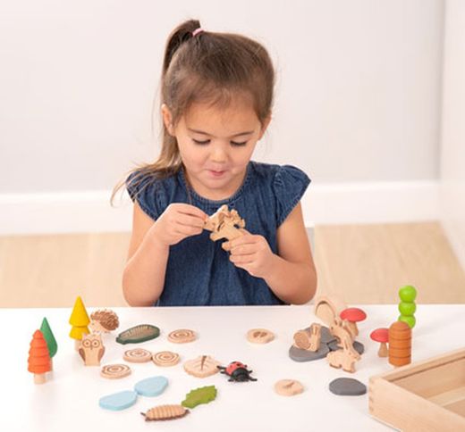 Conjunto figuritas del bosque