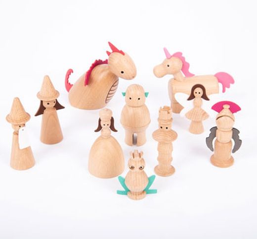 Conjunto figuritas encantadas los cuentos