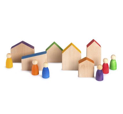 Conjunto las casas y 6 nins®