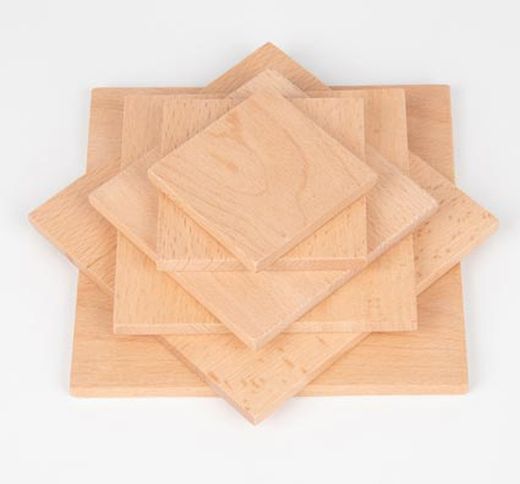 Conjunto natural de paneles cuadrados