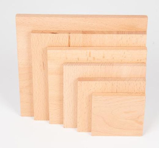 Conjunto natural de paneles cuadrados