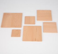 Conjunto natural de paneles cuadrados