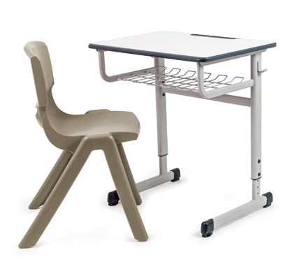 Conjunto pupitre escolar regulable first y silla escolar funny t-6