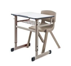 Conjunto pupitre escolar regulable first y silla escolar funny t-6