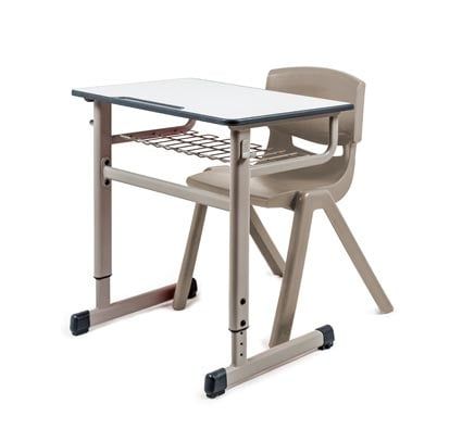 Conjunto pupitre escolar regulable first y silla escolar funny t-6