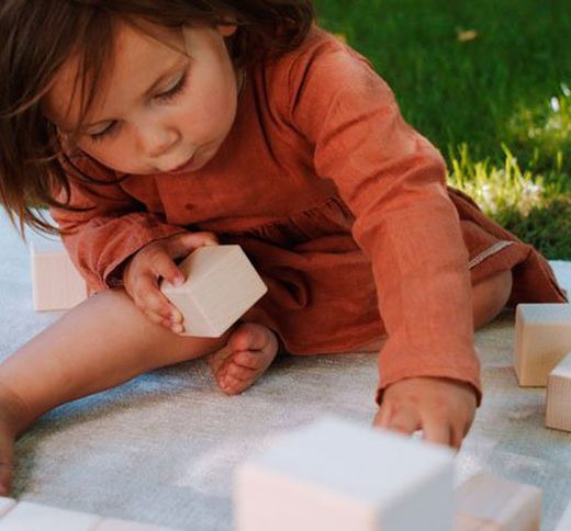 Construcción bloques de madera just blocks 16 piezas