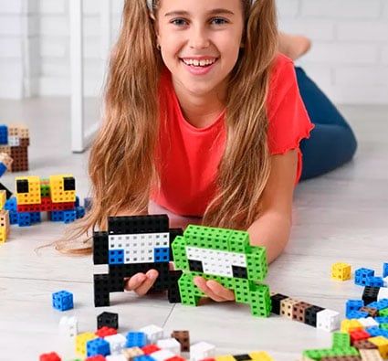 Construcción bloques rompecabezas Cube Edu