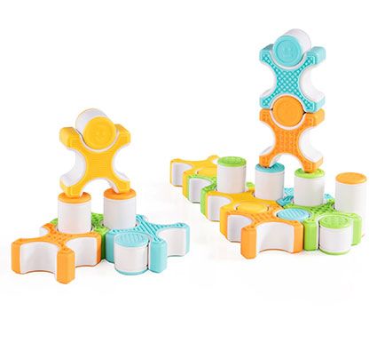 Construcción magnética Grippies Stackers 24 piezas