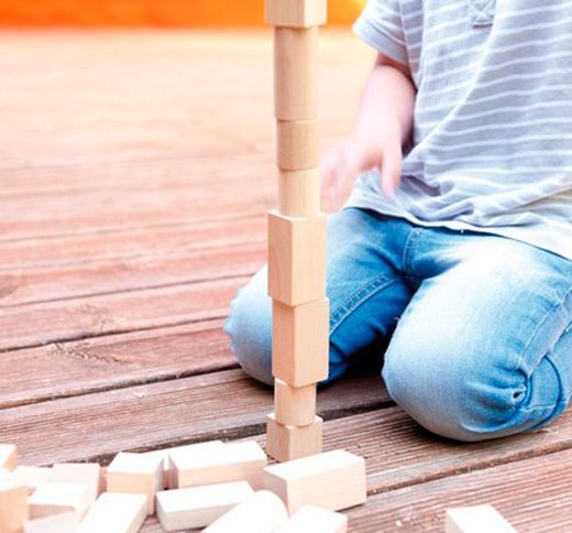 Construcción natural pequeños blocks