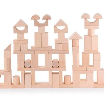 Construcción natural pequeños blocks