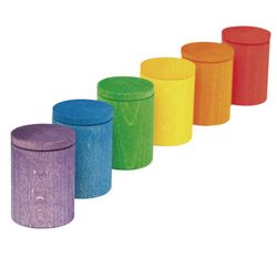 Cubiletes con tapa arcoíris