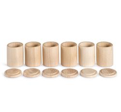 Cubiletes con tapa naturales