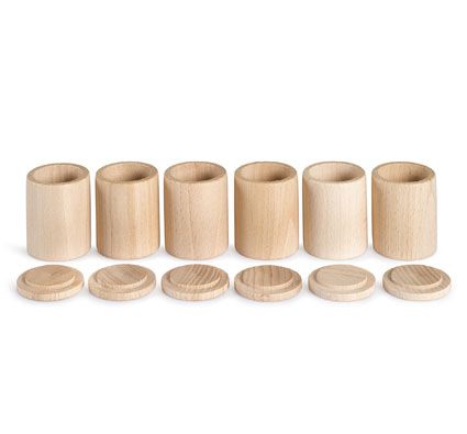 Cubiletes con tapa naturales