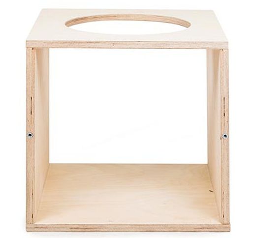 Cubo abierto Pick con dos caras y un orificio