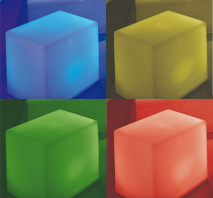 Lámpara led inalámbrica decorativa el Cubo