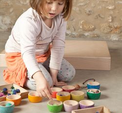 Doce cuencos arcoíris