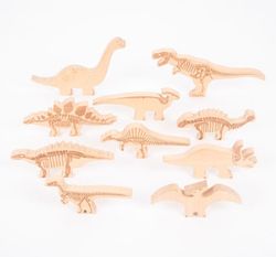 Dinosaurios bloques de madera