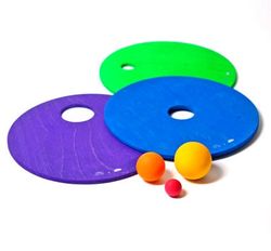 Discos y bolas Grimm´s para bloques Stapelstein colores clasicos frios