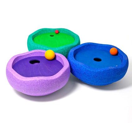 Discos y bolas Grimm´s para bloques Stapelstein colores clasicos frios